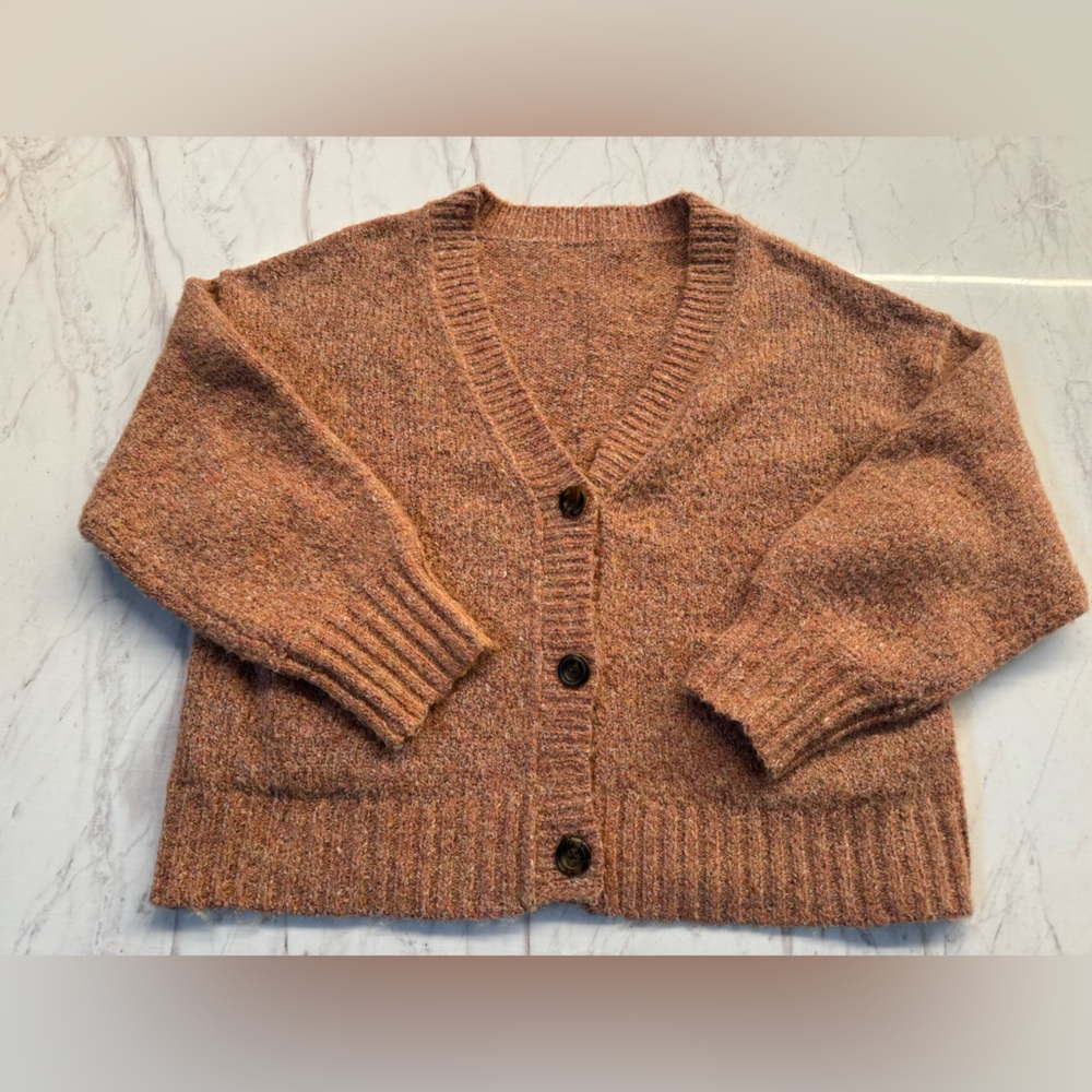 Oversized button cardigan